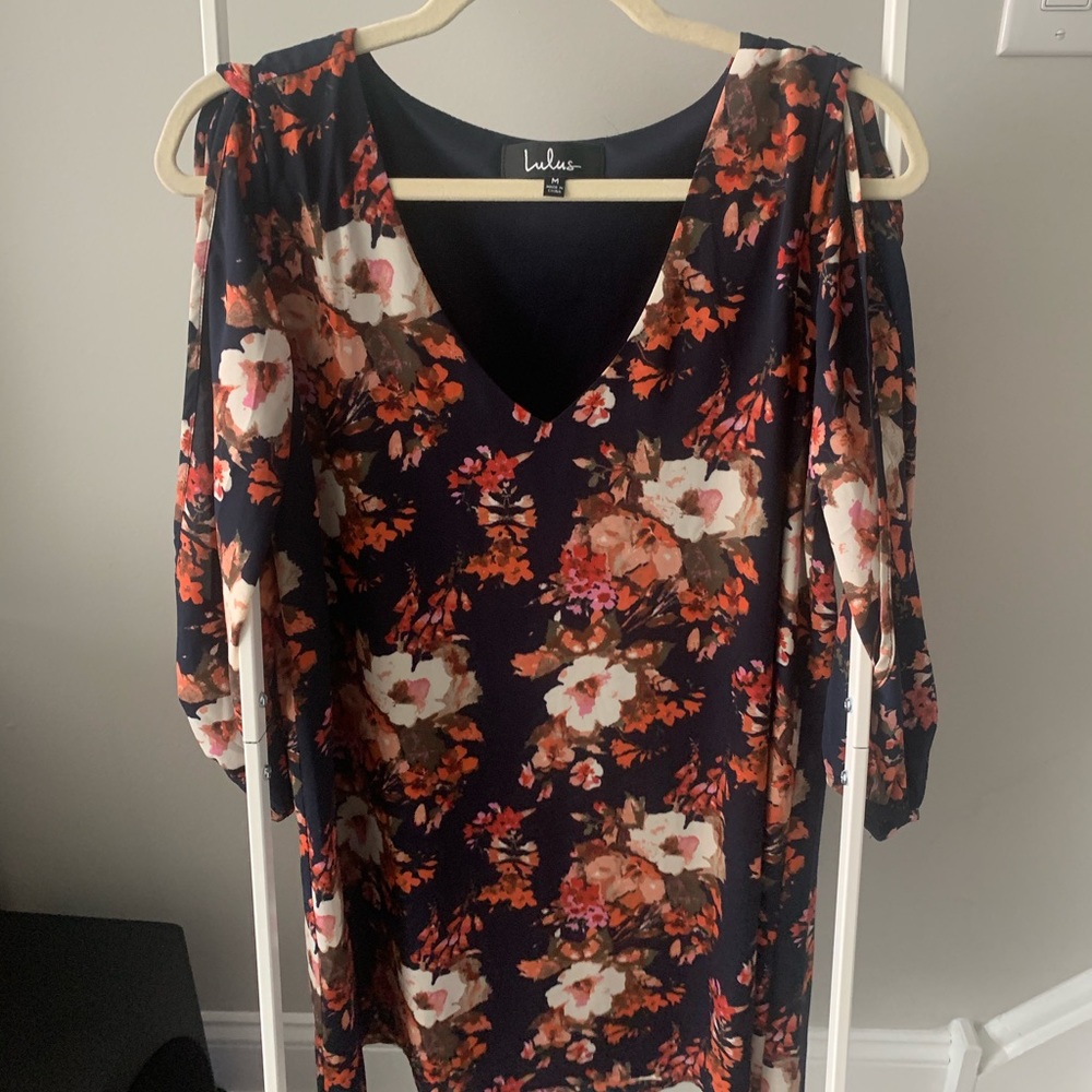 Floral long sleeve dress